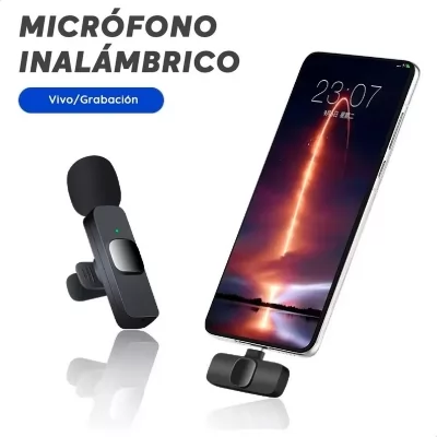 Microfono inalambrico Andriod, J11 Micrófono Movil Tipo C, 1+1